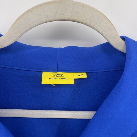 Roberta Roller Rabbit Jazz 3/4 sleeve unlined unstructured swing blazer sz XS/S - Picture 5 of 6